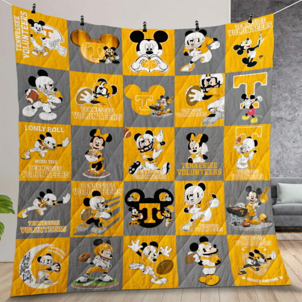 Tennessee Volunteers Disney Quilt Gift For Christmas Birthday Thanksgiving
