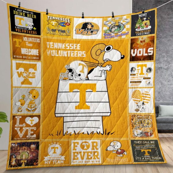 Tennessee Volunteers Sn Tv Quilt Gift For Christmas Birthday Thanksgiving