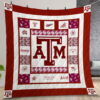 Texas AampM Aggies Ver1 Quilt Gift For Christmas Birthday Thanksgiving