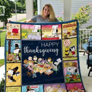 Thanksgiving Snoopy Quilt Gift For Fans Christmas Black Friday Black Friday