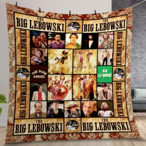 The Big Lebowski The Dude Abides Quilt Gift For Christmas Birthday Thanksgiving
