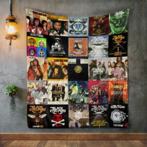 The Black Eyed Peas Album Covers Quilt Gift Ideas For Fans on Christmas
