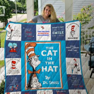 The Cat In The Hat Quilt Gift For Christmas Black Friday Thanksgiving