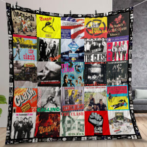 The Clash Albums Cover Poster Soft Quilt Gift For Family On Christmas