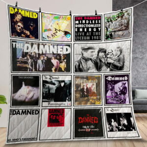 The Damned Album Covers Quilt Gift For Christmas Birthday Halloween