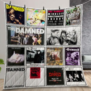The Damned Album Covers Quilt Gift For Christmas Birthday Thanksgiving