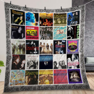 The Doors Albums Cover Poster Quilt Gift For Fans Birthdays
