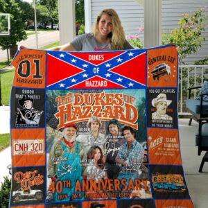 The Dukes Of Hazzard 40th Anniversary Quilt Gift For Family On Christmas Black Friday Cyber Monday