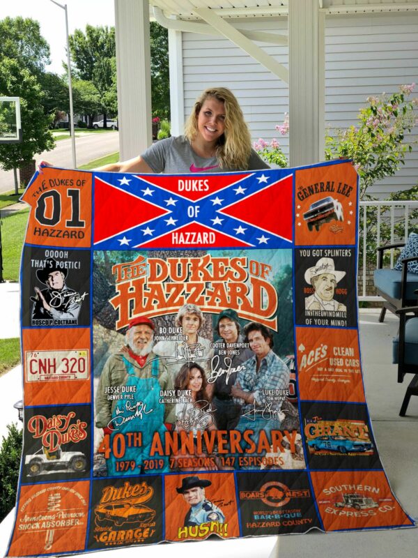 The Dukes Of Hazzard 40th Anniversary Quilt Gift For Family On Christmas Black Friday Cyber Monday