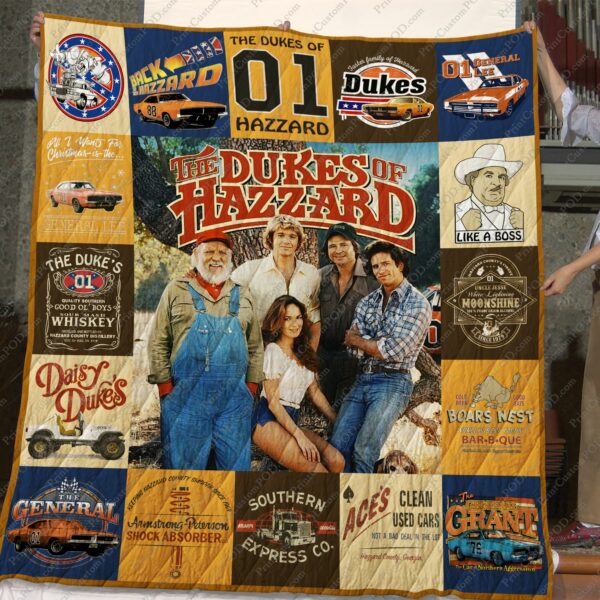 The Dukes Of Hazzard Quilt Gift For Christmas Black Friday Thanksgiving