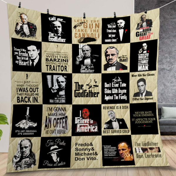 The Godfather Poster Quilt Gift For Christmas Birthday Halloween