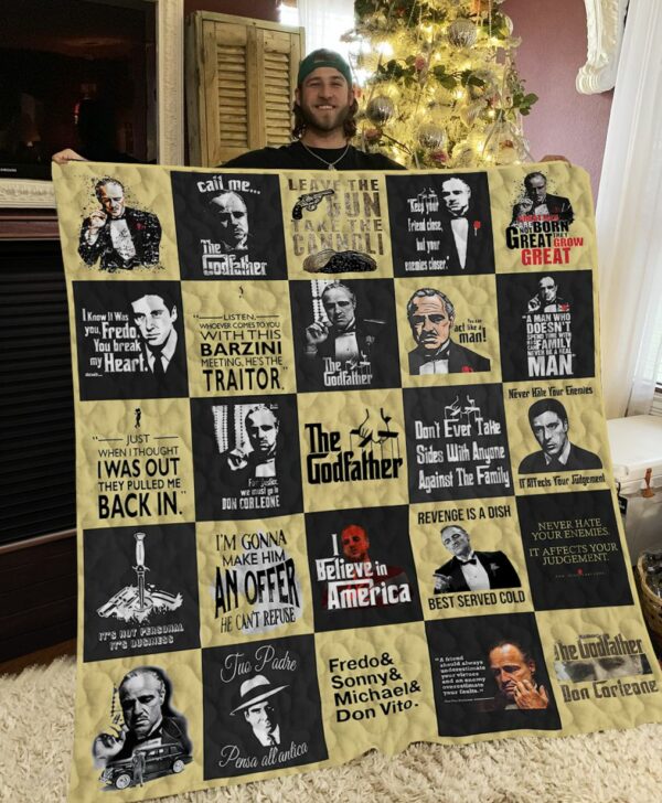 The Godfather Poster Quilt Gift For Christmas Black Friday Thanksgiving