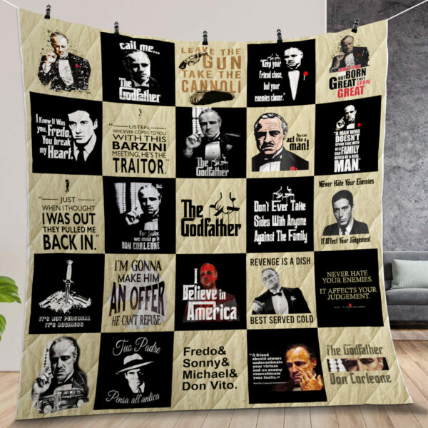 The Godfather Poster Quilt Gift For Fans Christmas Black Friday
