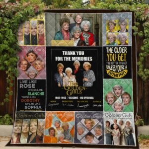 The Golden Girls Thank You For The Memories ActorS Signatures Quilt Gift For Family On Christmas Black Friday Cyber Monday