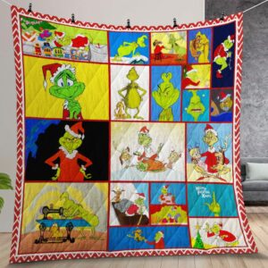 The Grinch Ver 07 Quilt Gift For Christmas Birthday Thanksgiving