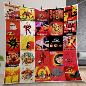 The Incredibles Quilt Gift For Christmas Birthday Thanksgiving Version 2
