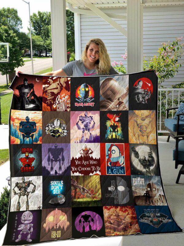 The Iron Giant Poster Quilt Gift For Christmas Black Friday Thanksgiving