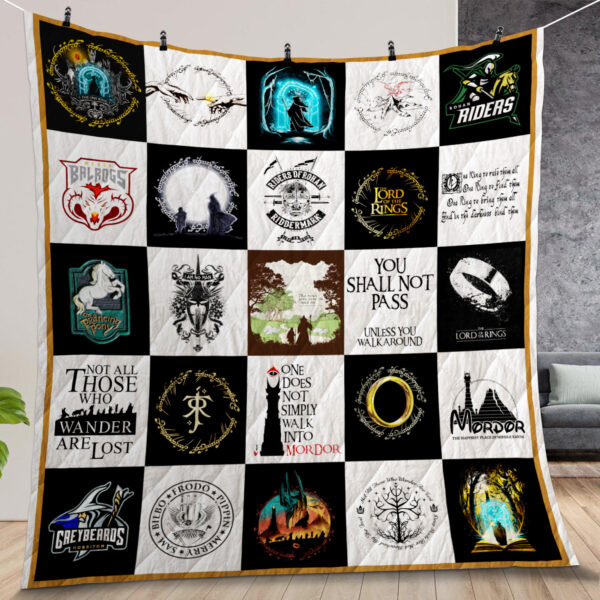 The Lord Of The Rings Quilt For Birthday Christmas