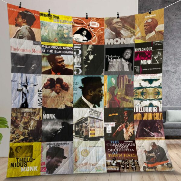 Thelonious Monk Albums Quilt Gift For Christmas Birthday Halloween
