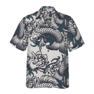Traditional Floral Fish Hawaiian Shirt 3