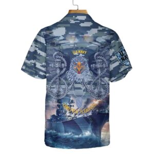 US Navy Veteran No One Fights Alone Veteran Hawaiian Shirt Proud Veteran Shirt Best Gift For Navy Veteran 2