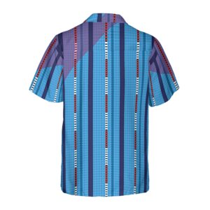 Vertical Swimming Pool Pattern Hawaiian Shirt 2
