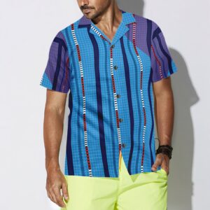 Vertical Swimming Pool Pattern Hawaiian Shirt 4