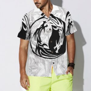 Yin Yang Dragon Hawaiian Shirt 4