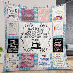 ing Good Friends Are Like s They Age With You Yet Never Lose Their Warmth Quilt Gift For Fans Christmas Black Friday