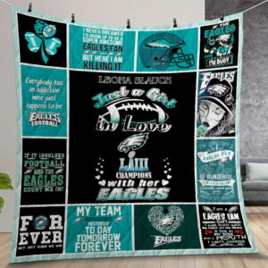 philadelphia Eagles Quilt Gift For Christmas Birthday Thanksgiving Version 1