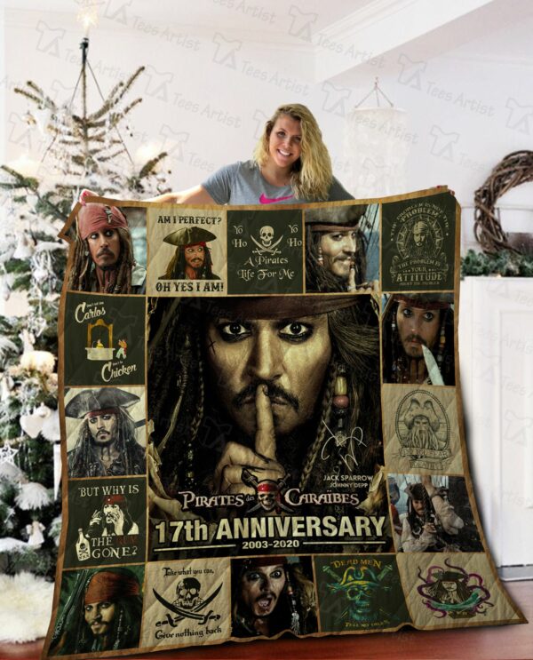pirates Of The Caribbean Quilt Gift For Fans Christmas Black Friday Black Friday