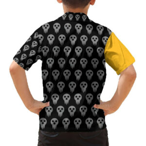 Albarn Maka Soul Eater Hawaiian Shirt Anime Art Mix With Skull Pattern 6