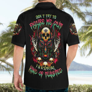 Anubis Skull Hawaiian Shirt Skull Anubis Dont Try To Figured Me Out 5