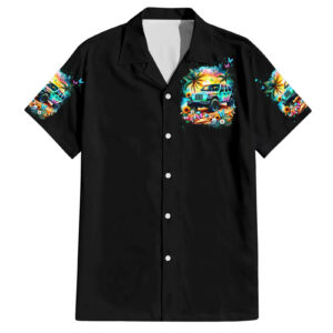 Beach Jeep Hawaiian Shirt Find Me Where The Jeep Meets The Ocean 2