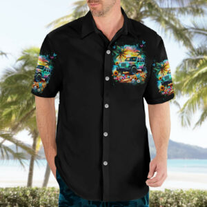 Beach Jeep Hawaiian Shirt Find Me Where The Jeep Meets The Ocean 3
