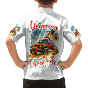 Christmas Beach Jeep Hawaiian Shirt Im Dreaming Of A Beachy Christmas 6