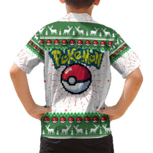 Gardevoir Pokemon Hawaiian Shirt Anime Pixel Christma Pattern 6