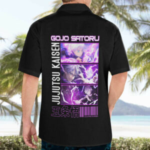 Gojo Satoru Hollow Purple Jujutsu Kaisen Hawaiian Shirt Anime 4