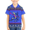 Greninja Pokemon Hawaiian Shirt Anime Pixel Christma Pattern 5