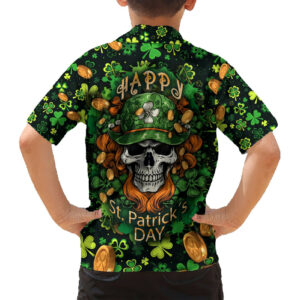 Happy St Patricks Day Skull Hawaiian Shirt 6