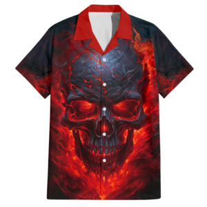 Horror Skull Hawaiian Shirt If Karma Doesnt Hit You Trust me I Will 2