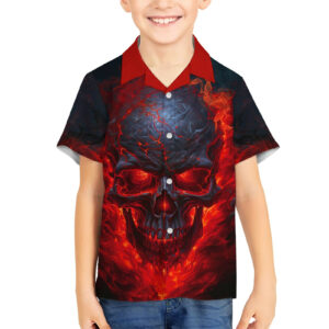 Horror Skull Hawaiian Shirt If Karma Doesnt Hit You Trust me I Will 5