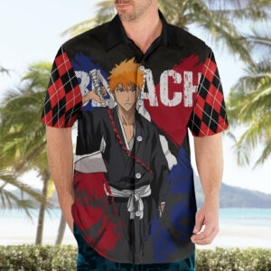 Ichigo Kurosaki Hawaiian Shirt Anime 3