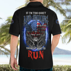 If Im Too Quiet And Smiling America Skull Wings Hawaiian Shirt 4