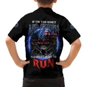If Im Too Quiet And Smiling America Skull Wings Hawaiian Shirt 6