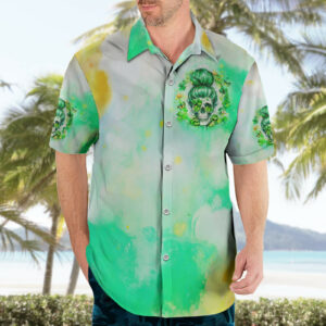 Irish Skull Hawaiian Shirt Oho Lucky Mama 3