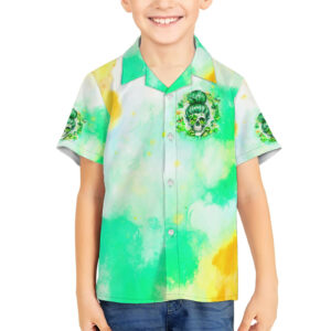 Irish Skull Hawaiian Shirt Oho Lucky Mama 5