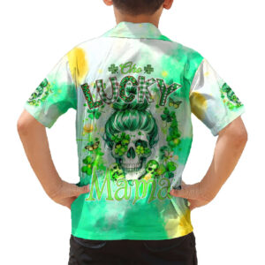 Irish Skull Hawaiian Shirt Oho Lucky Mama 6