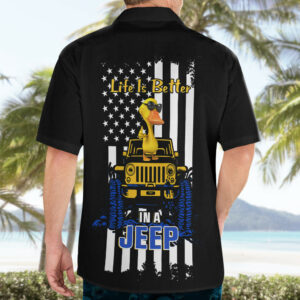 Jeep Jeep Duck Hawaiian Shirt Life Is Better In A Jeep 5