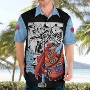 Jinbe One Piece Hawaiian Shirt Anime Mix Manga 3
